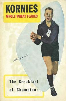 1954 Kornies Champion Footballers - The Breakfast Of Champions (Large) #NNO Ken Hands Front